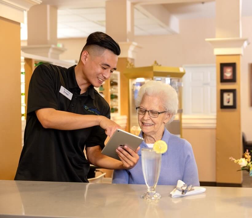 Restaurant-style dining at Carlton Senior Living is even better with TouchBistro.